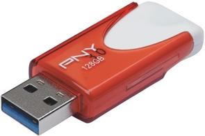 Флешка USB PNY Attache 4 128 ГБ (FD128ATT430-EF) червона