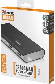 Фото: Батарея універсальна Trust Primo Power Bank 12500mAh Black (21212) № 3 | KTC
