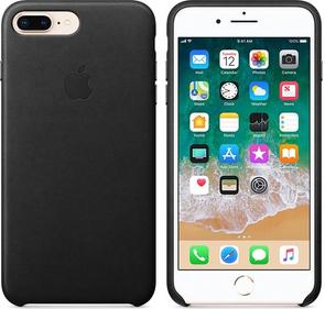 for iPhone 7/8 Plus - Leather Case Black