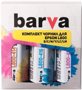 Комплект чорнил BARVA Epson L800/L810/L850/L1800 (T6731) B/C/M/Y/LC/LM 6x90g