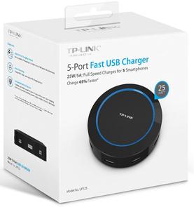 Зарядний пристрій TP-Link UP525 5xUSB Black