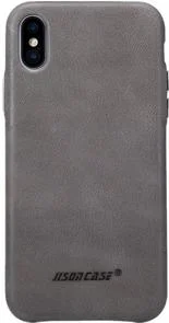 Фото: Чохол JISON for iPhone X/Xs Leather Case Gray (JS-IPX-05A60) № 3 | KTC