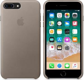 for iPhone 7/8 Plus - Leather Case Taupe