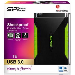 Зовнішній жорсткий диск Silicon Power Armor A15 2TB SP020TBPHDA15S3K Black