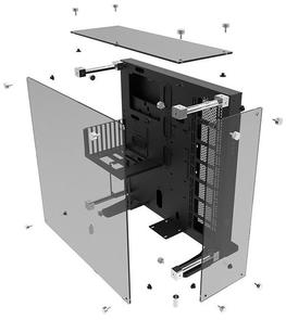 Корпус для ПК Thermaltake Core P5 TG Bl Black (CA-1E7-00M1WN-03)