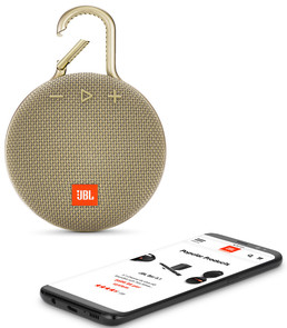 Портативна акустика JBL Clip 3 Sand (JBLCLIP3SAND)