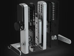 Фото: Замок дверний Zelkova Smart Safety Carousel Lock Right-side Silver (ZSL17K1P_R) № 4 | KTC