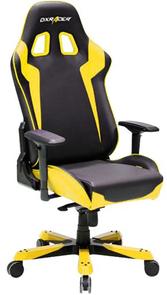 Крісло ігрове DXRacer King OH/KS00/NY, PU шкіра, Al основа, Blac/Yellow