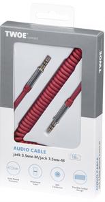 Кабель 2E Coiled Jack 3.5mm / Jack 3.5mm Red (2E-W3539rd)