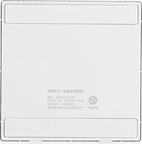 Вимикач Xiaomi Aqara Wireless Switch (Wall-Attached Double-Button) WXKG02LM White