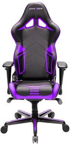 Крісло ігрове DXRacer Racing OH/RV131/NV, PU шкіра, Al основа, Black/Violet