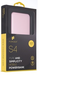 Батарея універсальна Puridea S4 6000mAh Pink/White (S4- Pink White)