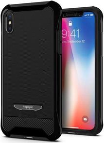 Чохол Spigen for Apple iPhone X - Reventon Jet Black + 2 захисних скла