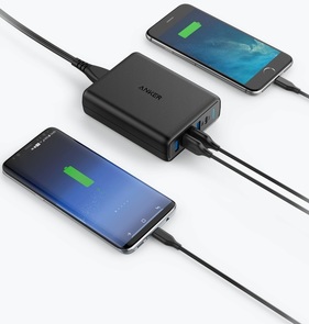 Зарядний пристрій Anker PowerPort 5 V3 60W 5xUSB Black (A2056L11)
