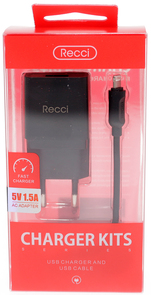 Зарядний пристрій Recci RUC-B02 / RCL-P100 Black (RUC-B02/RCL-P100)