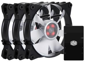 Кулер для корпуса 120x120х25mm Cooler Master MFY-F2DC-113PC-R1, 650-1100об/хв, 6-20дБ, 4pin + RGB LED контролер