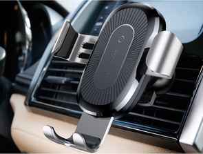 Кріплення для мобільного телефону Baseus Wireless Charger Gravity Car Mount Silver (WXYL-0S silver)
