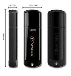 Фото: Флешка USB Transcend JetFlash V350 32GB Black (TS32GJF350) № 2 | KTC