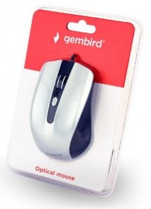 Мишка, Gembird MUS-4B-01-BS USB, Black/Silver