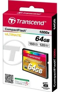 Фото: FLASH пам'ять Transcend CompactFlash 1000X 64GB (TS64GCF1000) № 2 | KTC