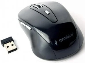 Фото: Миша Gembird MUSW-6B-01 Wireless Black № 2 | KTC