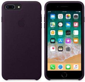 Чохол-накладка Apple для iPhone 7/8 Plus - Leather Case Dark Aubergine