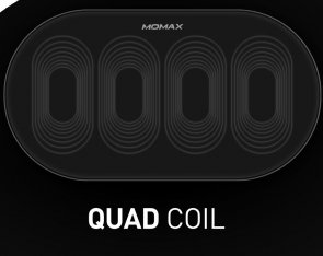 Бездротовий зарядний пристрій Momax Q.Pad Pro Qual-Coil Wireless Charger Black (UD11D)