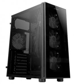 ATX, Antec NX210, NoPSU, Fan 4x12cm, 2xUSB2.0, 1xUSB3.0, Black, прозора бокова стінка ( Gaming )