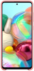 Чохол Samsung for Galaxy A71 A715F - Silicone Cover Pink (EF-PA715TPEGRU)