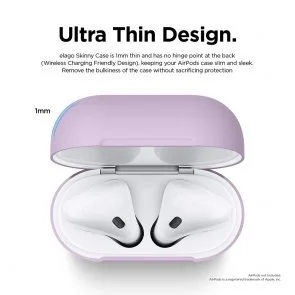 Фото: Чохол Elago for Airpods - Skinny Case Lavender	(EAPSK-BA-LV) № 2 | KTC
