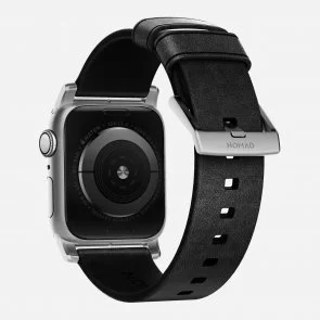 Фото: Ремінець Nomad for Apple Watch 42/44mm - Modern Strap Silver/Black (NM1A41SM00) № 2 | KTC