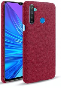 Чохол for Realme 5 Pro - Textile cover Red (661904)