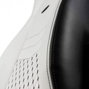 Крісло ігрове Noblechairs Icon PU шкіра, AL основа, White/Black