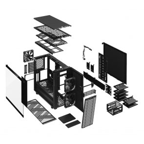 Корпус для ПК FRACTAL DESIGN Define 7 Light TG Black with window (FD-C-DEF7A-02)