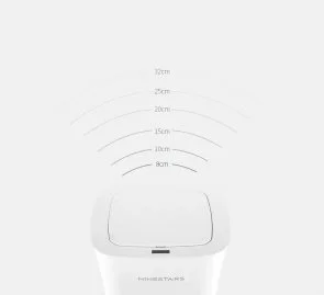 Фото: Смарт кошик для сміття Xiaomi Ninestars Waterproof Induction Trash White (DZT-10-11S) № 4 | KTC