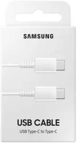 Фото: Кабель Samsung Type-C / Type-C 1m White (EP-DA705BWRGRU) № 2 | KTC