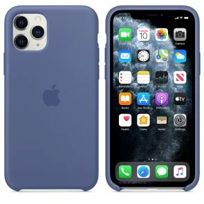 Фото: Чохол HiC for iPhone 11 Pro - Silicone Case Linen Blue № 2 | KTC