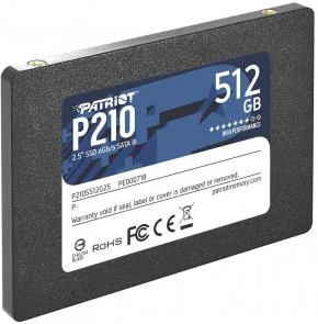 Фото: SSD-накопичувач Patriot P210 512GB (P210S512G25) № 2 | KTC