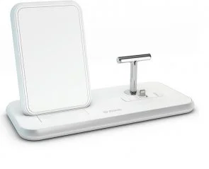 Фото: Бездротова зарядна станція Zens Stand with Dock Aluminium Wireless Charger White (ZEDC06W/00) № 3 | KTC