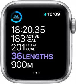 Смарт годинник Apple Watch Series 6 GPS 40mm Silver Aluminium Case with White Sport Band (MG283)