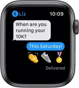 Фото: Смарт годинник Apple Watch Series 6 GPS 44mm Space Grey Aluminium with Black Sport Band (M00H3) № 5 | KTC