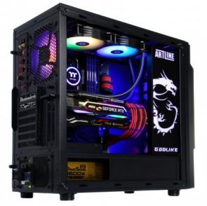 ПК ARTLINE Gaming GODLIKE (GODLIKEv03) AMD Ryzen 9 3900X 3.8-4.6 GHz/32GB/1TB+500GB/RTX 3080 10GB/No ODD/Win10