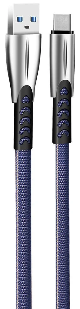 Фото: Кабель ColorWay Zinc Alloy AM / Type-C 1m Blue (CW-CBUC012-BL) № 2 | KTC