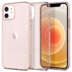 Чохол-накладка Spigen для iPhone 12/12 Pro - Liquid Crystal Glitter Rose Quartz