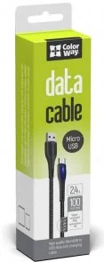 Фото: Кабель ColorWay PVC AM / Micro USB 1m Black (CW-CBUM034-BK) № 4 | KTC