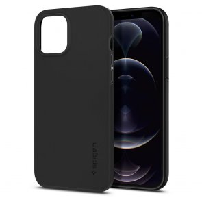 Чохол-накладка Spigen для iPhone 12 Pro Max - Thin Fit Black