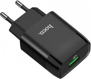 Фото: Зарядний пристрій Hoco C72Q Glorious 18W Black (C72Q Black) № 3 | KTC