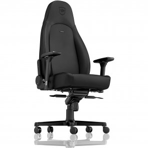 Крісло ігрове Noblechairs Icon Black Edition PU шкіра, Al основа, Black