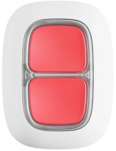 Фото: Бездротова тривожна кнопка Ajax DoubleButton Jeweller White (000020949) № 2 | KTC