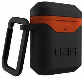 Чохол UAG for Airpods - Standard Issue Hard 001 Black/Orange (10242F114097)